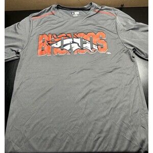 NFL Team Apparel Men’s TX3 Cool Activewear Denver Broncos T-Shirt Gray Size Med